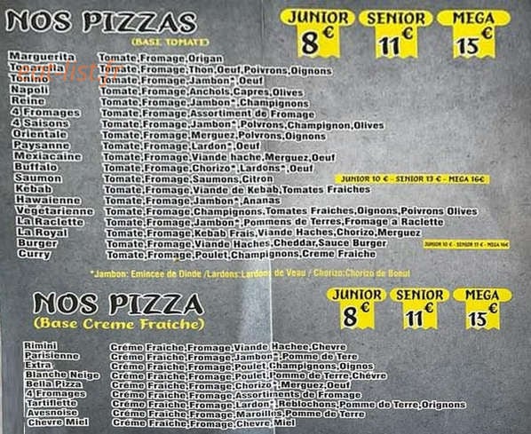 Royal Kebab — carte page 2