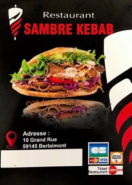 Sambre kebab — carte page 1
