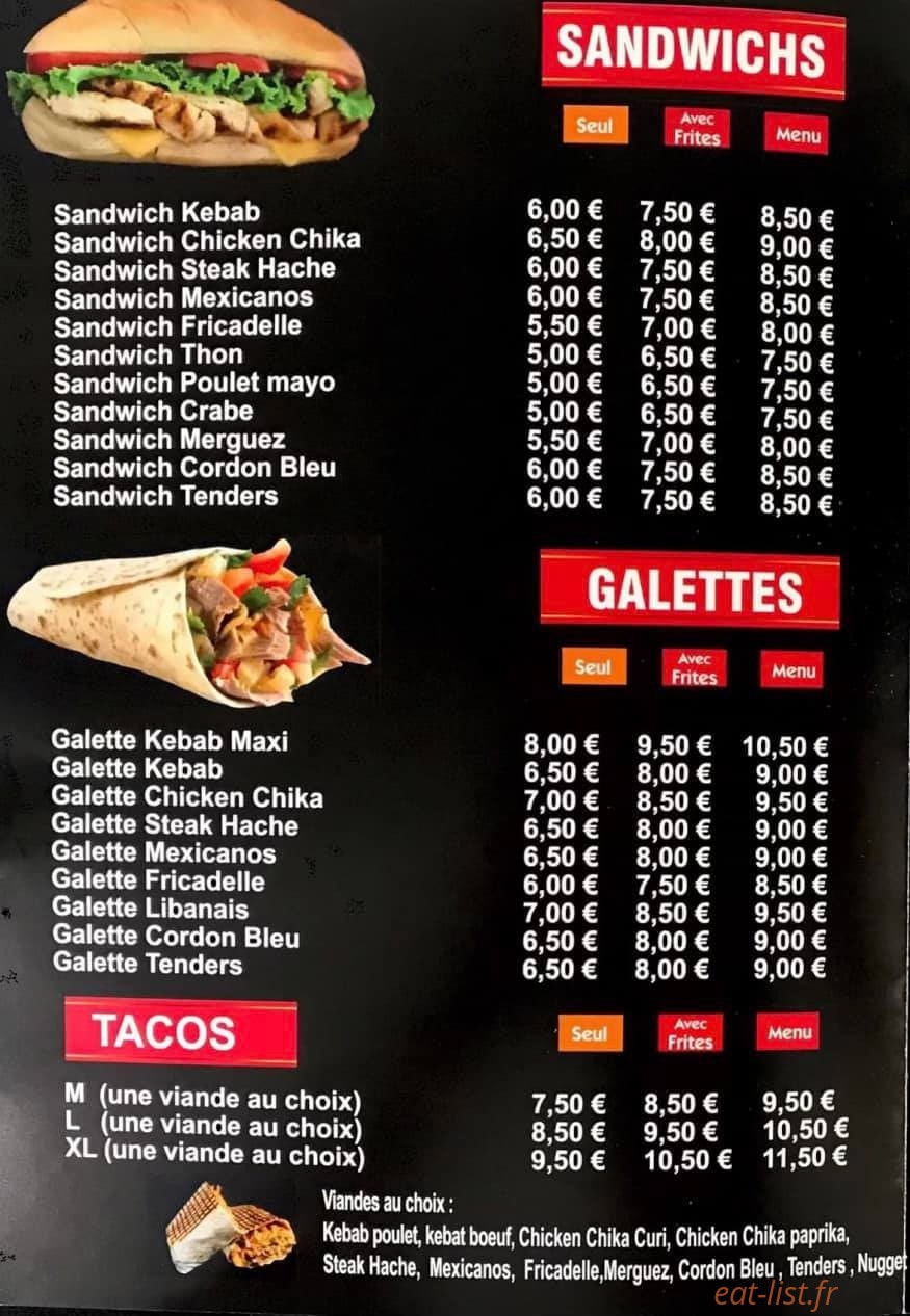 Sambre kebab — carte page 2
