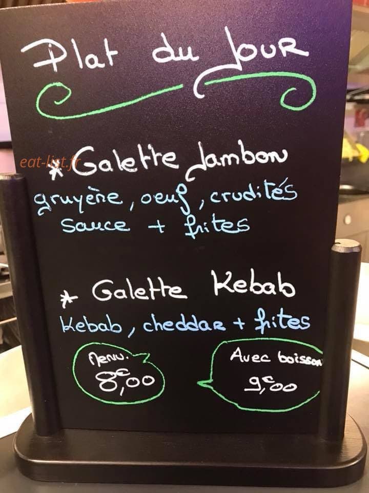 La bonne frite — carte page 1