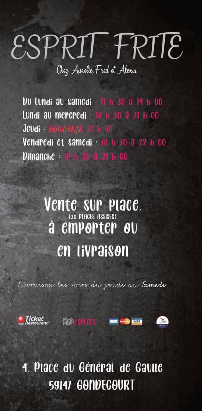 Esprit Frite — carte page 1