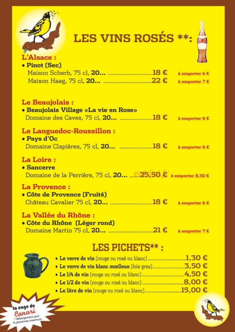 Le canari — carte page 3