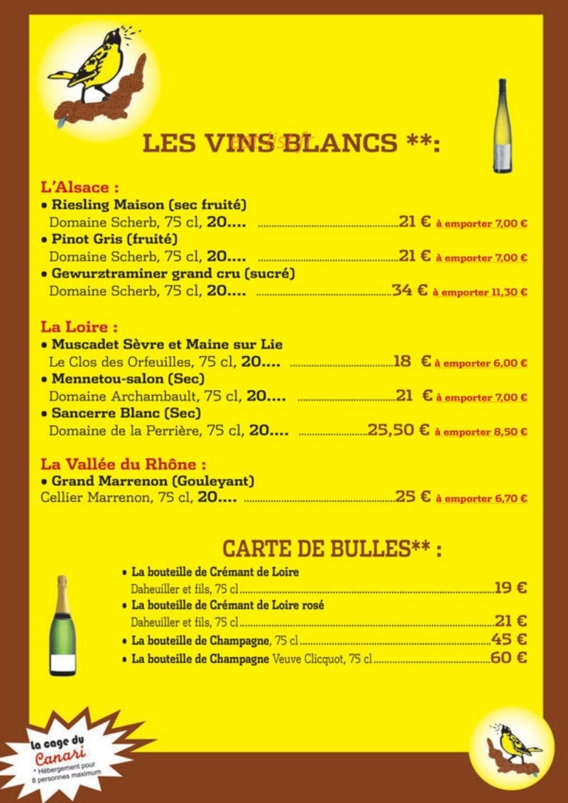 Le canari — carte page 11