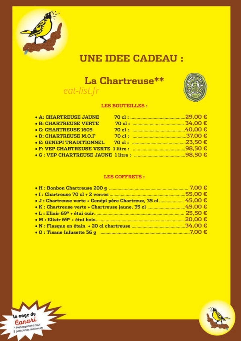 Le canari — carte page 10