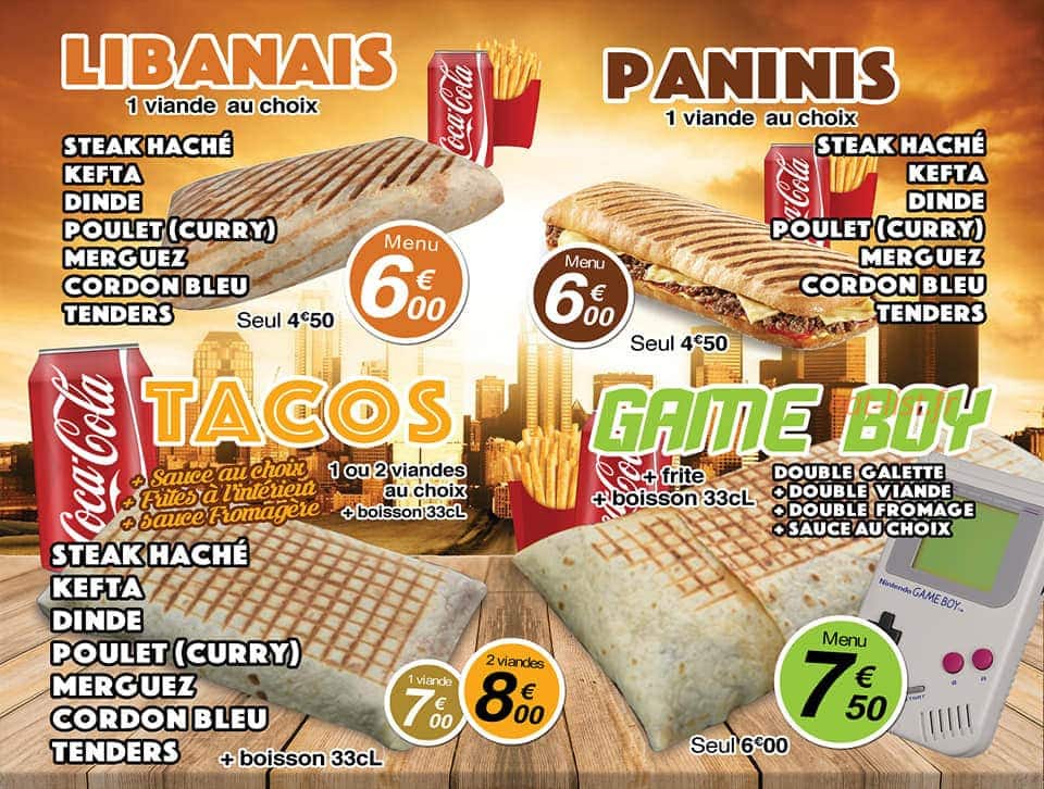 Baraka Snack — carte page 4