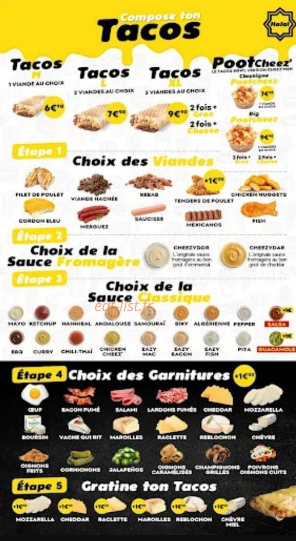 Cheezmen — carte page 3
