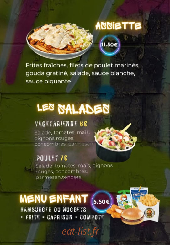 Dede Burger — carte page 3
