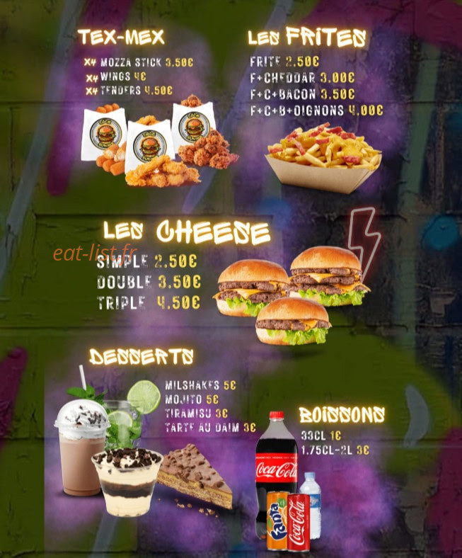 Dede Burger — carte page 4