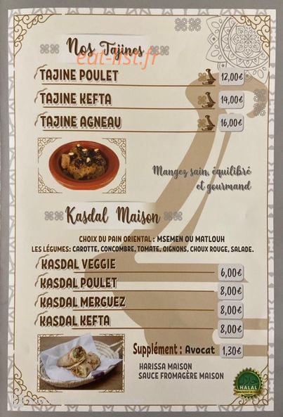 Délice cous — carte page 4