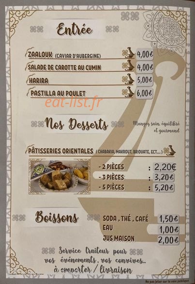 Délice cous — carte page 2