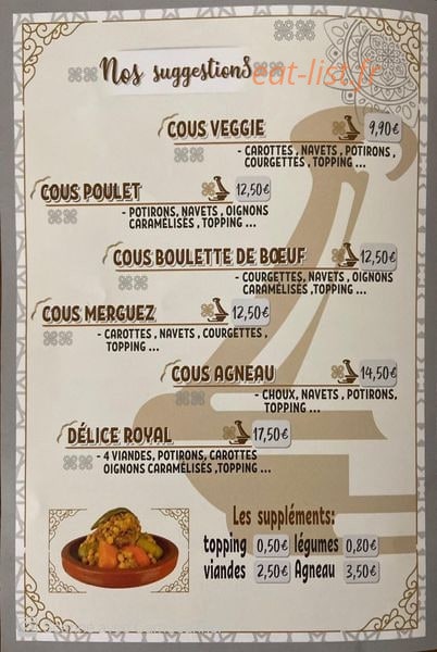 Délice cous — carte page 3