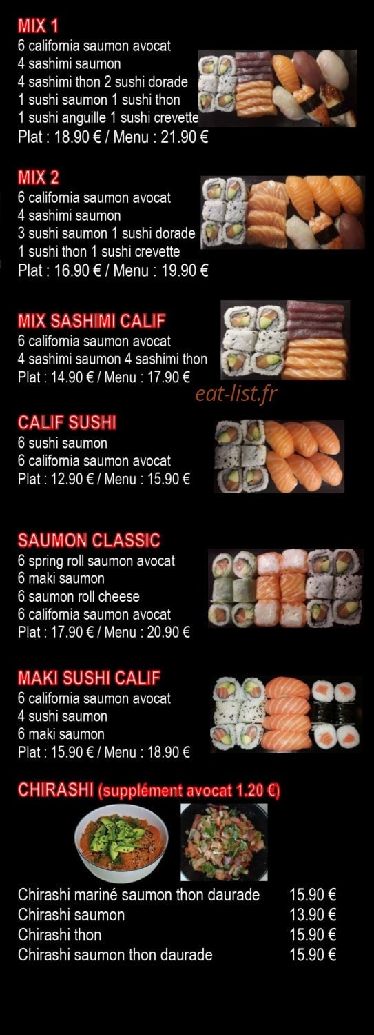 Jim Sushi — carte page 3