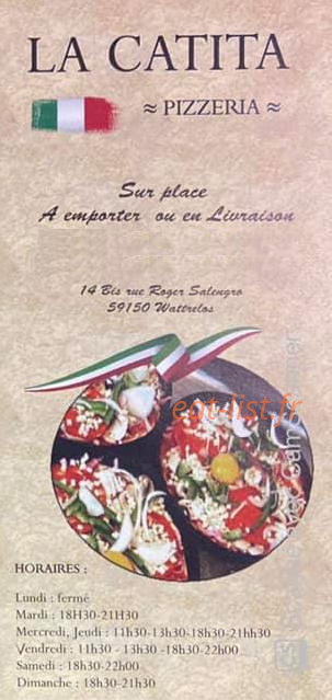 La Catita — carte page 1