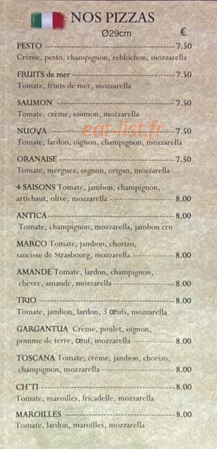 La Catita — carte page 2