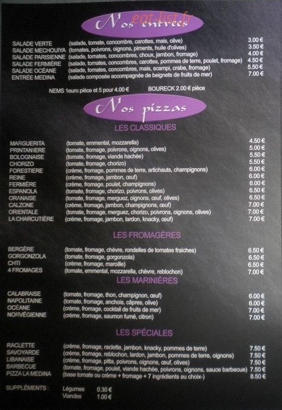 La Médina — carte page 2