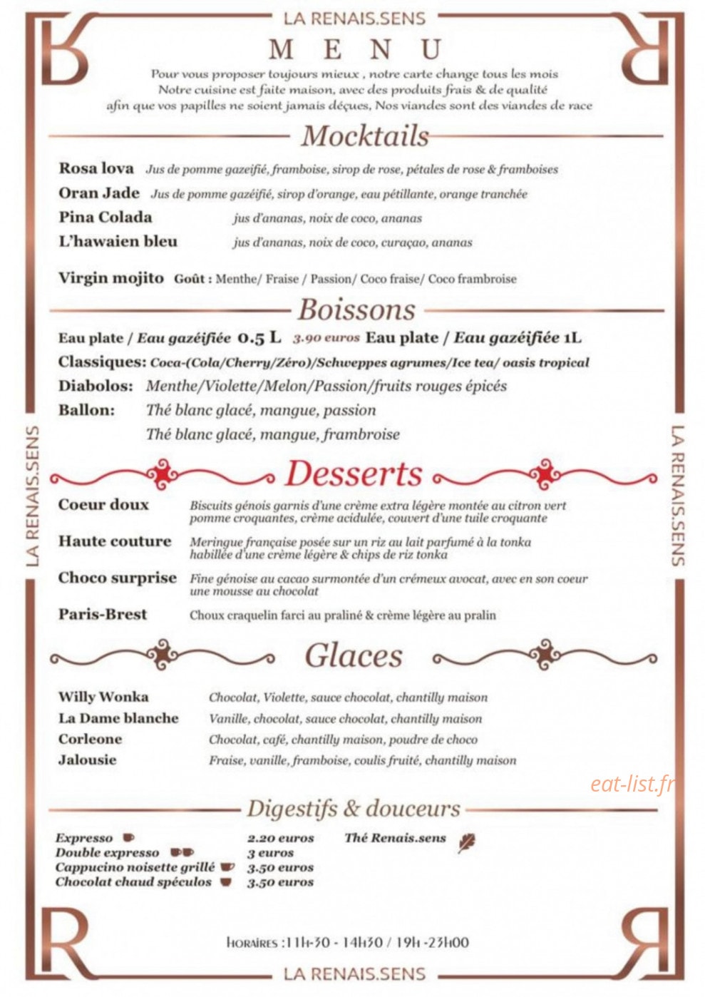 La Renais'Sens — carte page 2