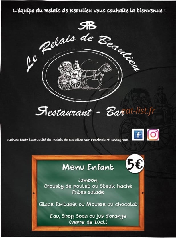 Le relais de beaulieu — carte page 1