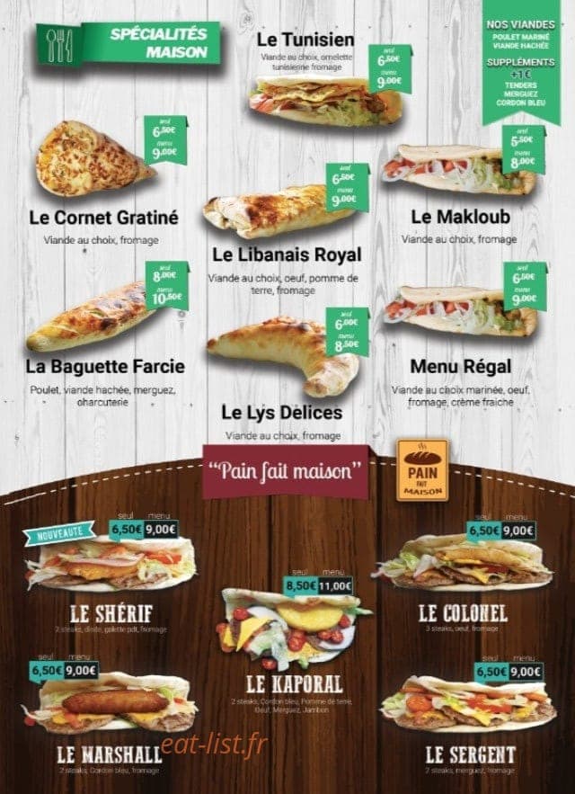 Lys délices — carte page 3
