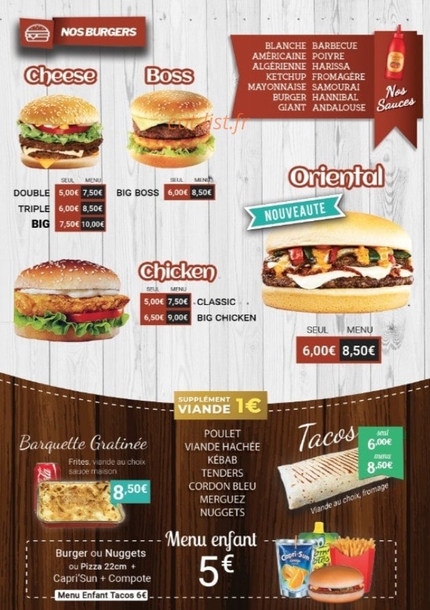 Lys délices — carte page 2