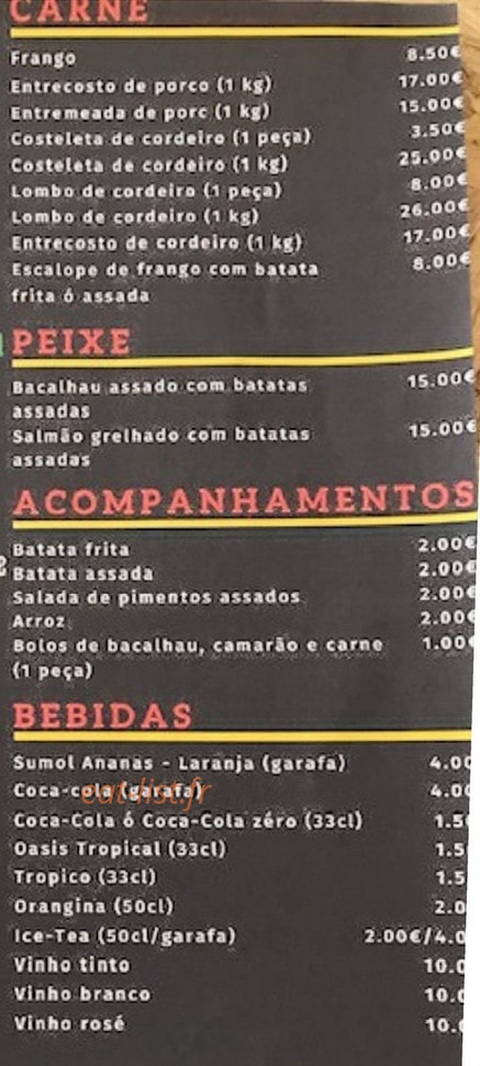 O Tradicional — carte page 2