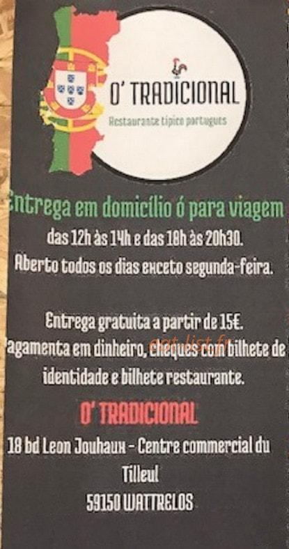 O Tradicional — carte page 1