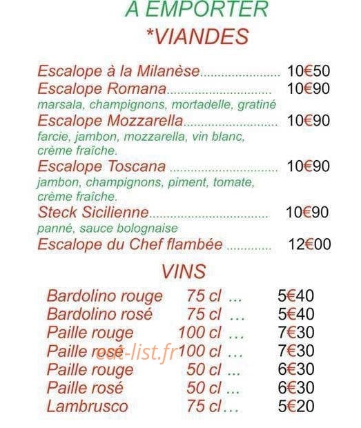 Pizza Pazza — carte page 3