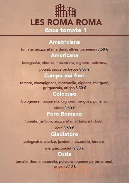 Roma Roma — carte page 3