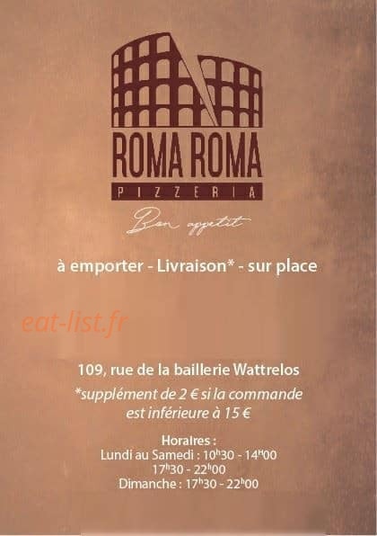 Roma Roma — carte page 1