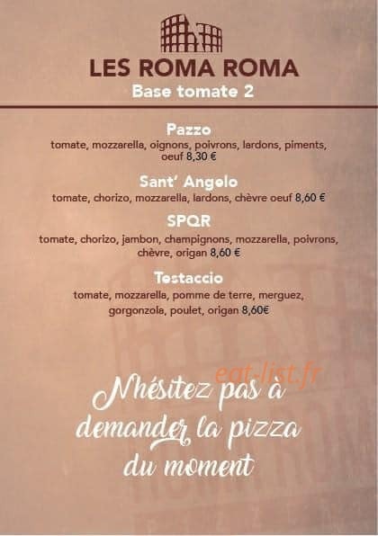 Roma Roma — carte page 4