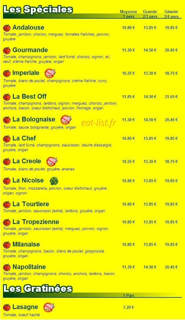 La Tourtière — carte page 3