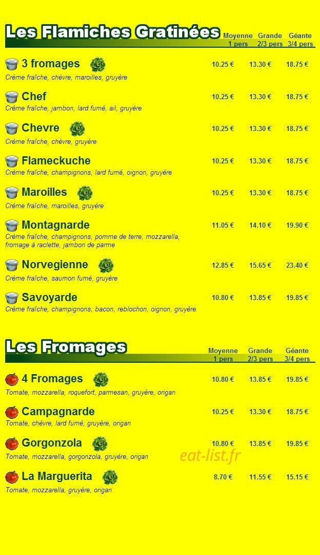 La Tourtière — carte page 4