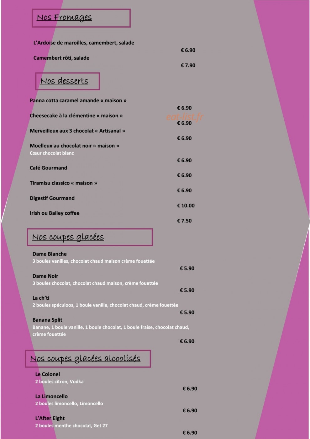 l' Escale — carte page 4