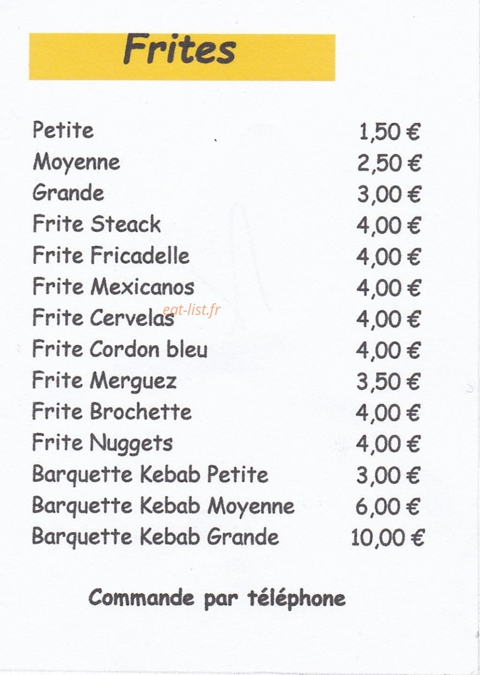 Snack Grand-Fort-Philippe — carte page 2