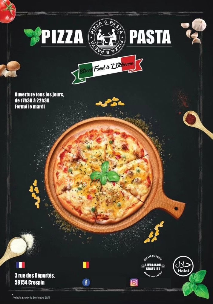 Pizza & Pasta — carte page 1