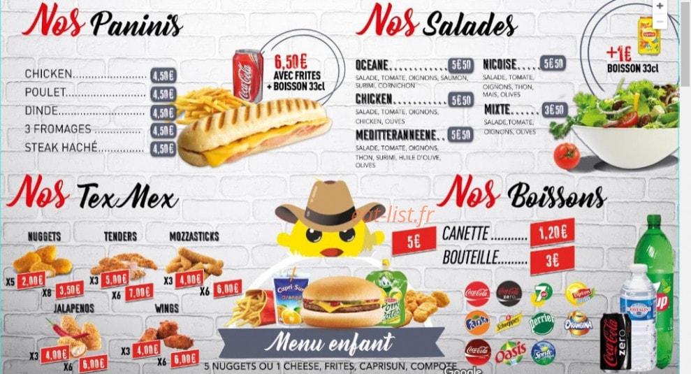 0'35 dwich — carte page 4