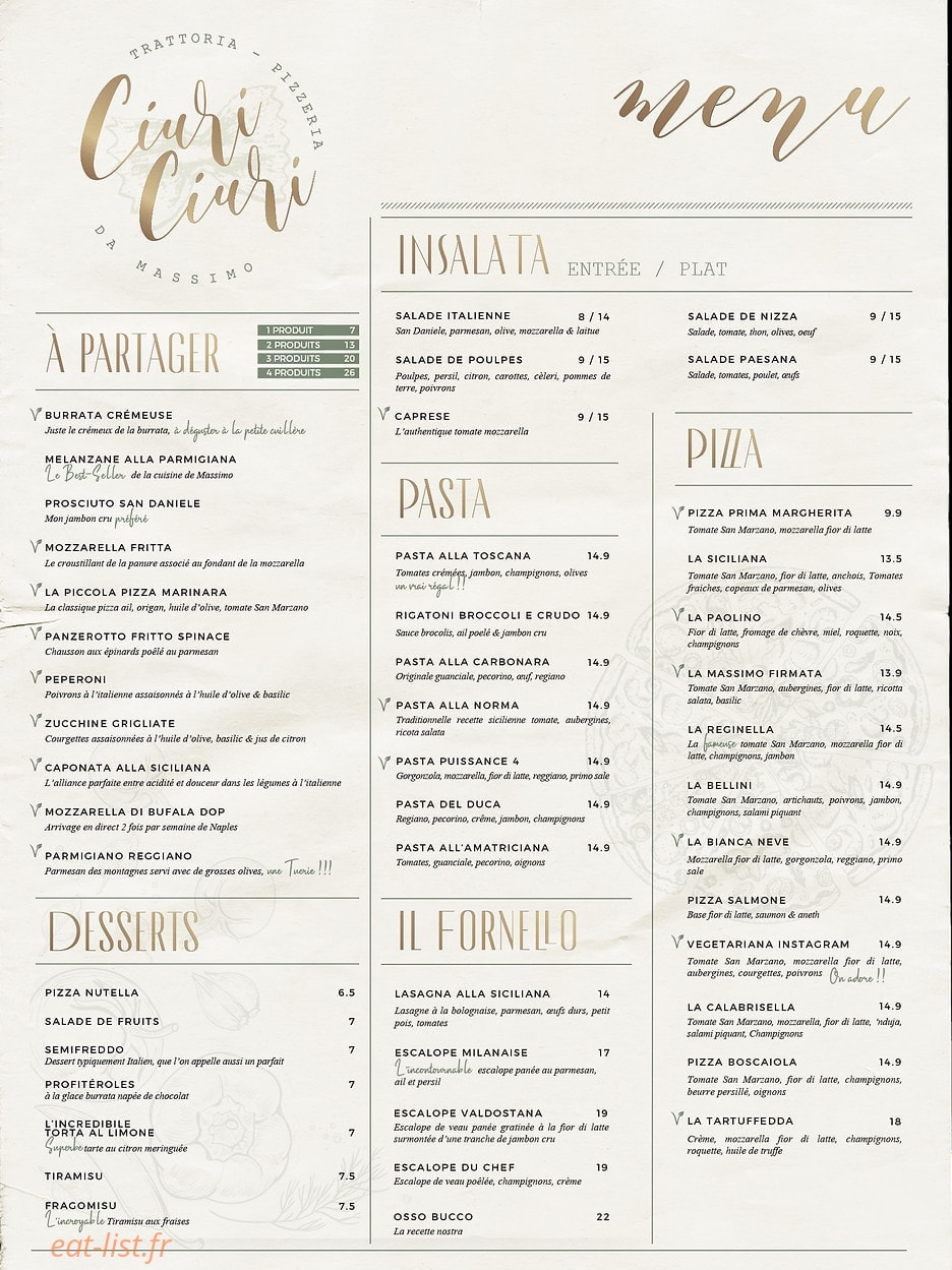 Ciuri Ciuri — carte page 1