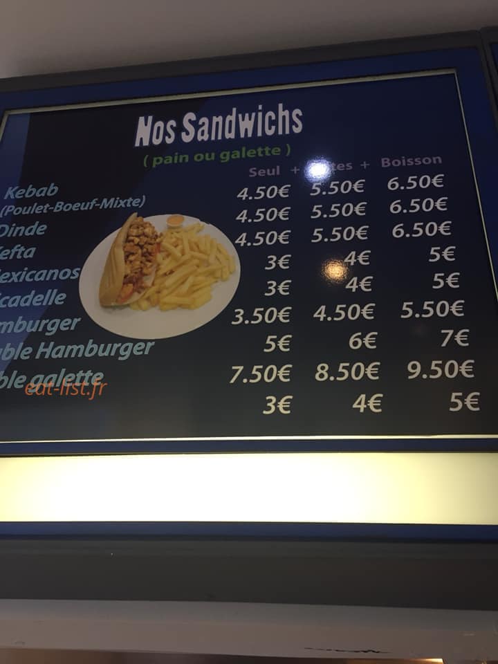 Dubai Snack — carte page 2