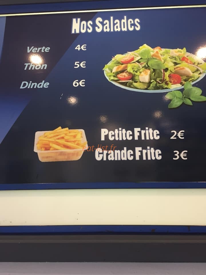 Dubai Snack — carte page 1