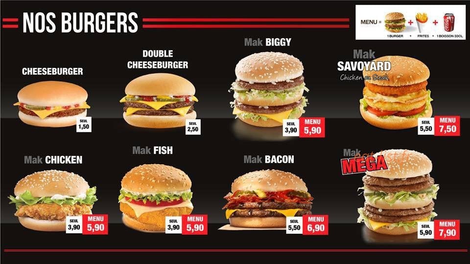 411 Avenue Burger — carte page 2