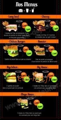 House Burger — carte page 3