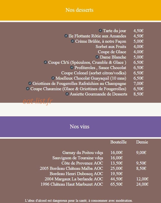 La Chaumine — carte page 2