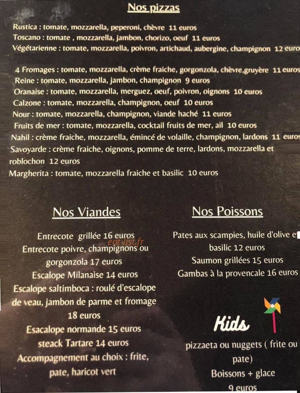 Le Toscano — carte page 2