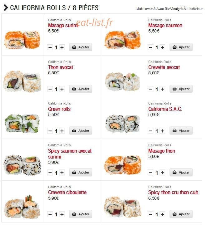 Sushi Boutik — carte page 3