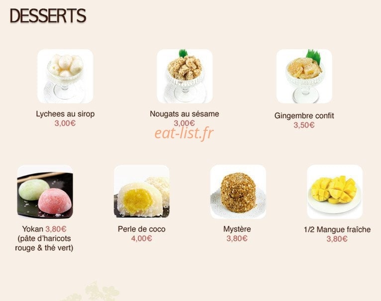 Sushi time — carte page 8