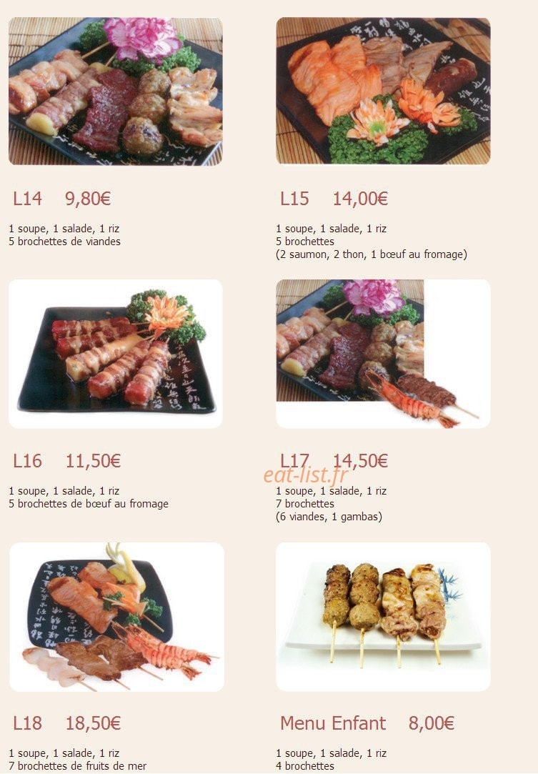 Sushi time — carte page 4