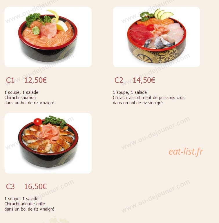 Sushi time — carte page 6