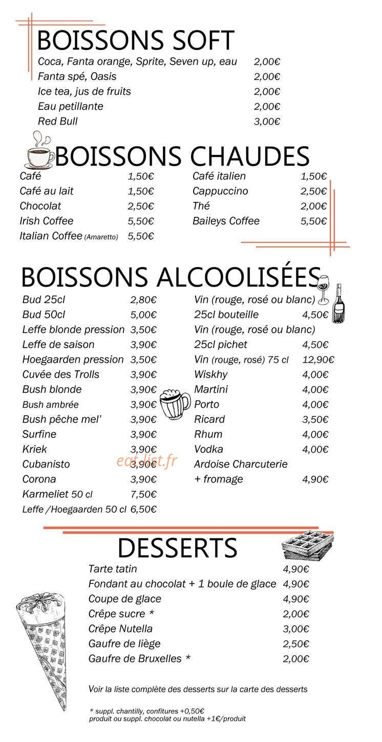 La Guinguette du Lac — carte page 5