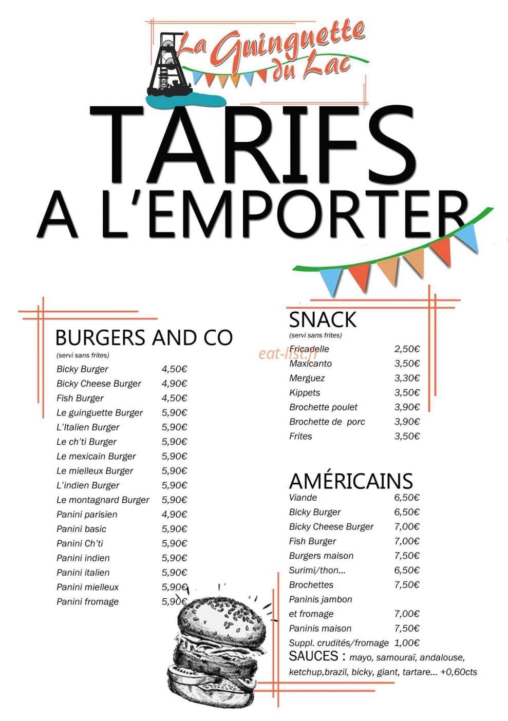 La Guinguette du Lac — carte page 4