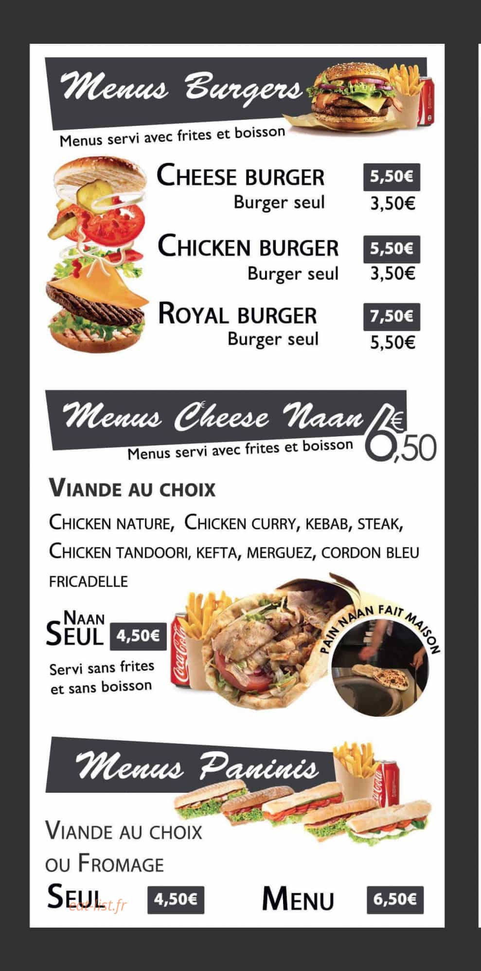 Ô Chicken Cheese — carte page 2