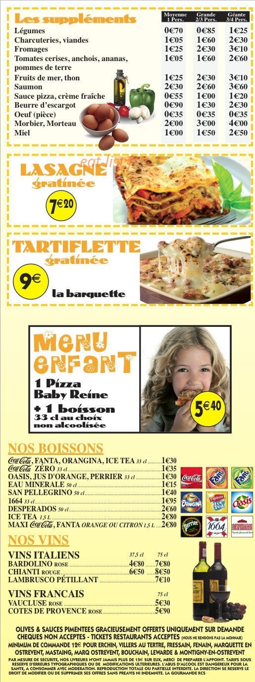 La Gourmande — carte page 3